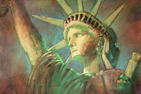 Statue Of Liberty 1 Painting By Dan Nelson