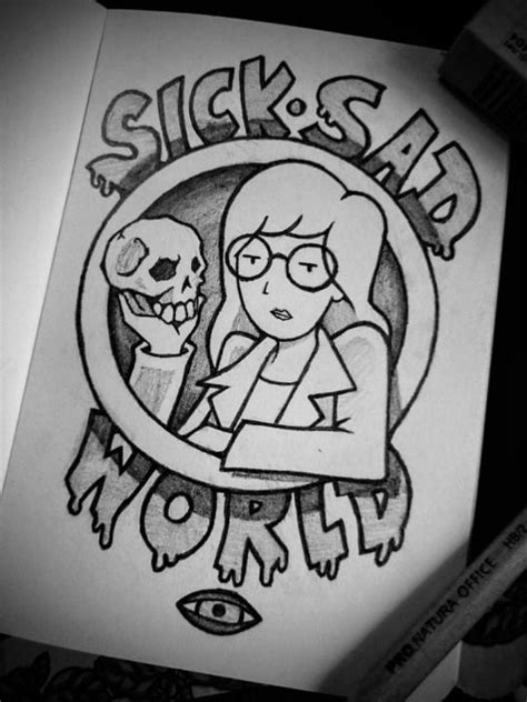 Sick Sad World Daria Tattoos For All You Sad Weirdos Trend Tattoos