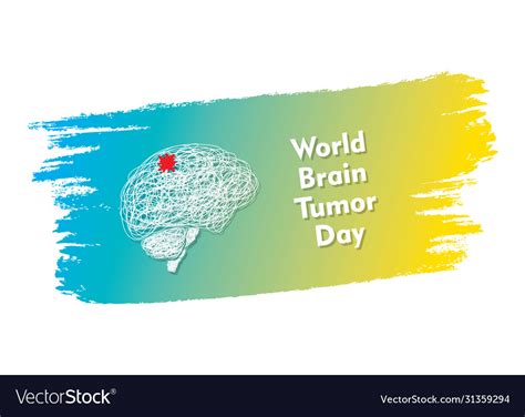 World Brain Tumor Day Royalty Free Vector Image