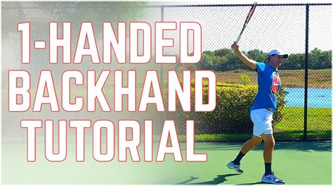 How To Hit The One Handed Backhand Tennis Technique YouTube