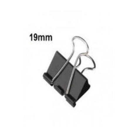 Local Binder Clip 19mm Pack Of 12 Pcs