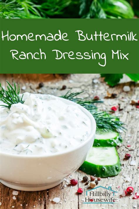 Pour into a container and store in the pantry for use. Buttermilk Ranch Dressing Mix Recipe - Hillbilly Housewife