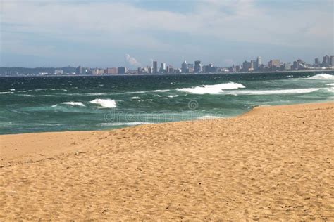View Of Durban S Golden Mile From Umhlanga Beach Stock Image Image Of
