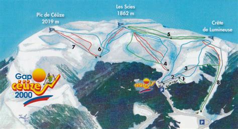 Pistenplan Gap Ce Ze Offene Lifte Pisten Skipanorama