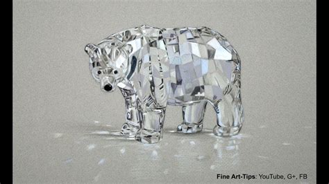 See more ideas about polygon art, geometric art, geometric animals. How to Draw a Swarovski Crystal Bear With Color Pencils - Glass - YouTube