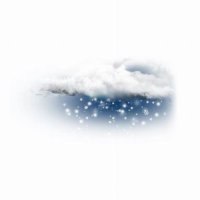 Snow Cloud Weather Snowy Frame Transparent Forecasting