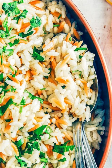 Turkish Rice Pilaf With Orzo Recipe Fluffy Pilav Give Recipe