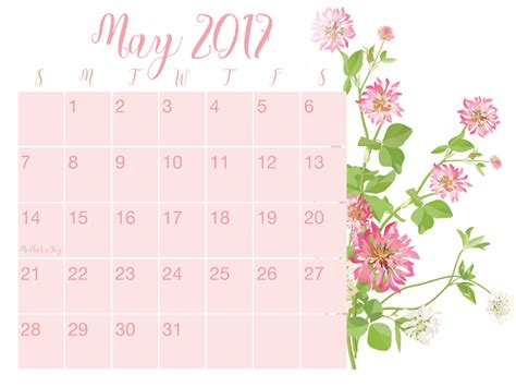 Desktop Wallpaper May 2017 Calendar