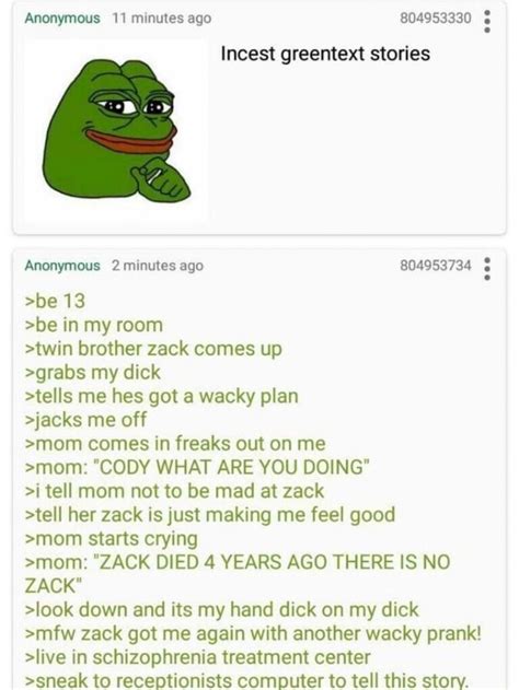 Anonymous 11minutesago Incest Greentext Stories Be 13 Be In My Room Twin Brother Zack Comes