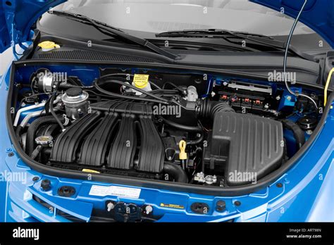 2008 Chrysler Pt Cruiser In Blue Engine Stock Photo Alamy