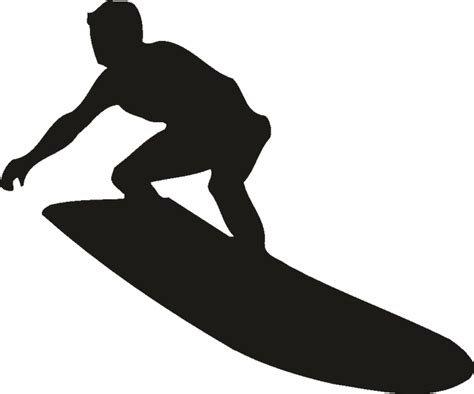 Surfing Silhouette Surfboard Clip Art Transparent Background Surfer