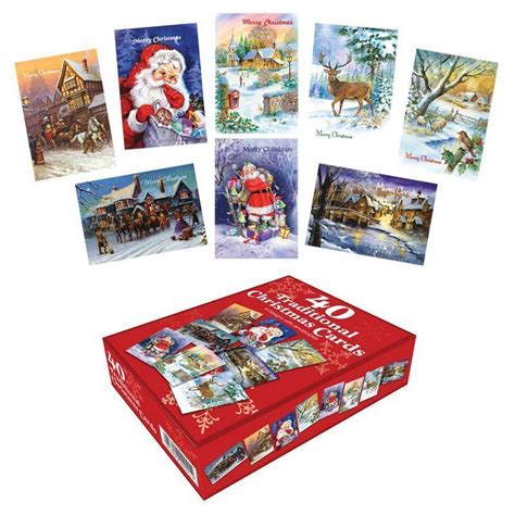 Box Of 40 Christmas Cards Buy Online At Qd Stores