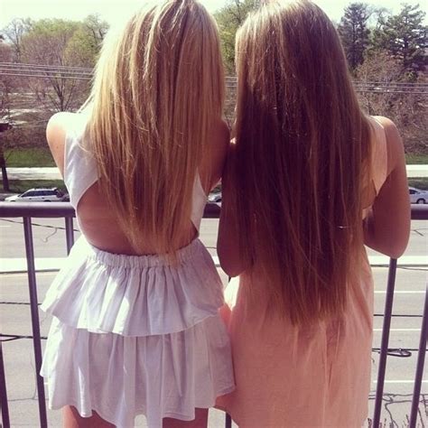 straight hair blonde brunet best friends long hair styles hair hair styles
