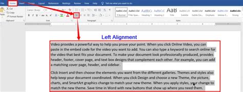 Left Right Centre And Justification Alignments In Ms Word 2020 Master