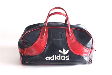 Adidas Gym Bag Blue And Red Duffle Retro Seventies
