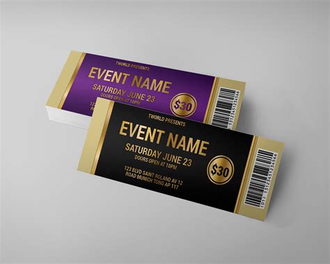 Event Ticket Design | TWorldDesigns | Download Now