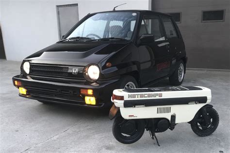 For some honda enthusiasts unfamiliar with this car, the hyper turbo perhaps even cooler, the city turbo's provenance was essentially an early product of the famous honda tuning house and race car constructor mugen. No Reserve: 1985 Honda City Turbo II w/Motocompo Scooter ...