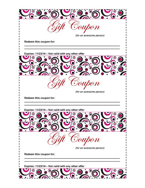 Blank Coupon Template Printable New Template Ideas