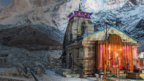 Temple Kedarnath Hd Images Pilgrims Visit Kedarnath Dham Uttarakhand