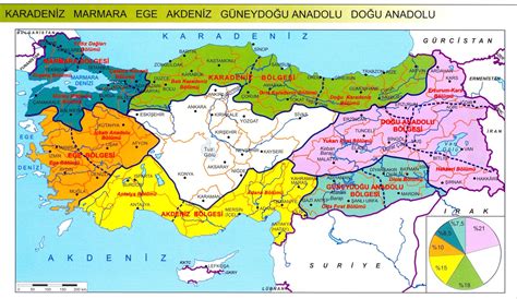 Türkiye Coğrafi Bölgeler Haritası, 2021 | Haritalar ...