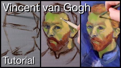 Portrait Painting Tutorial Vincent Van Gogh Paint Along Youtube