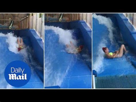 Woman Nearly Loses Bikini After She S Wiped Out On Surf Machine Daily