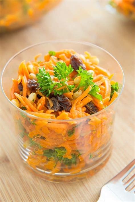 Sure potatoes are covered and add the chicken or vegetable bouillon bring the pot to boil and lower the heat to medium. Carrot Raisin Salad with Pine Nuts - Fifteen Spatulas