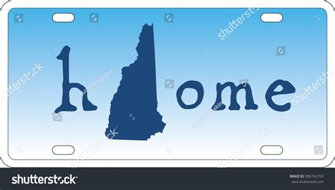 State License Plate Vector Stock Vector Royalty Free 306742793
