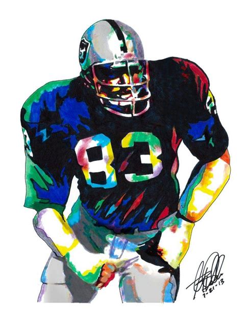 Ted Hendricks Oakland Raiders Mad Stork Olb Football Sports Poster