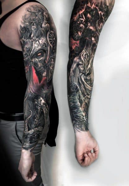 50 Gothic Tattoos For Men Dark Body Art Design Ideas