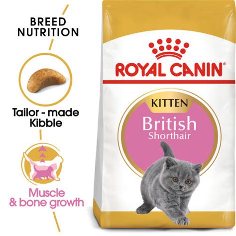 Royal Canin British Shorthair Kitten Dry Cat Food From £5