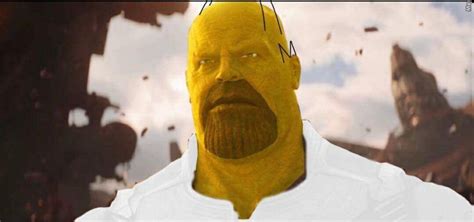 Homer Simpson Thanos Thanos Hat Know Your Meme