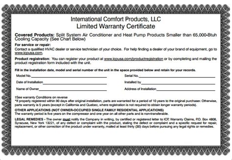 7 Sample Warranty Certificate Templates To Download Sample Templates