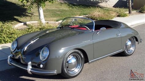 1957 Porsche 356 Vintage Speedster Brand New Slate Grey Red Interior