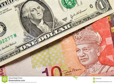 Prices might differ from those given by financial institutions as banks (board of governors of the federal reserve system, central bank of malaysia), brokers or money transfer companies. US Dollar And Ringgit Malaysia Stock Photo - Image of euro ...