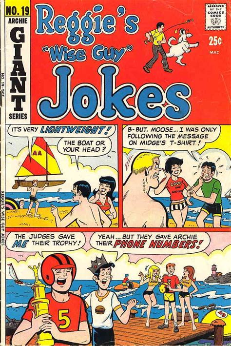 Reggies Wise Guy Jokes 19 Fair Archie Low Grade Comic October 1971 Bikini Comic Books