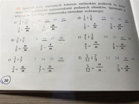 ćwiczenia Z Matematyki Klasa 5 - helpppp me klasa 5 ćwiczenia matematyka z plusem 5 str. 36 zad. 10