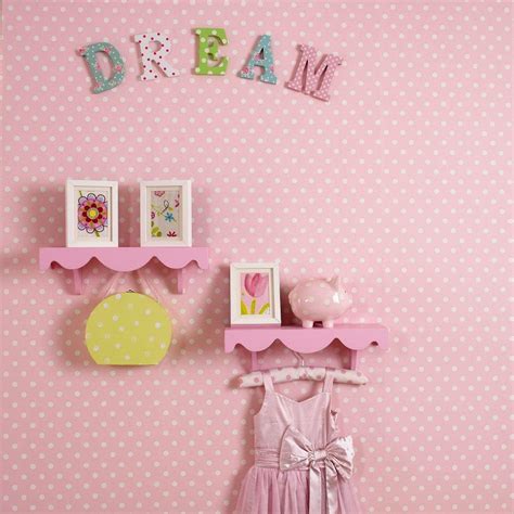 Free Download Polka Dot Nursery Wallpaper Petal Pink