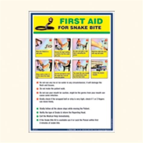 New Release Snake Bite First Aid Poster Ubicaciondepersonascdmxgobmx