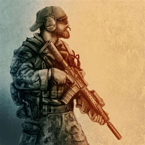 Special Forces Painting On Behance Military Ranks Military Gear