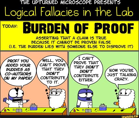 The Upturned Microscope Presents Logical Fallacies In The Lab Today