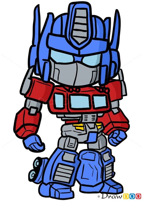 How To Draw Optimus Prime Chibi Optimus Prime Art Optimus Prime Transformers Drawing