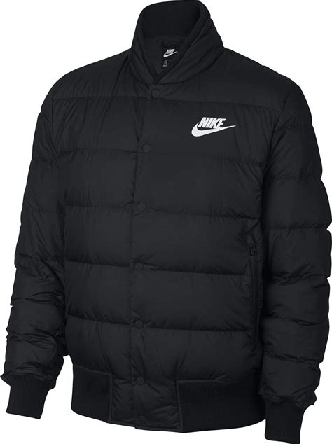 Nike Mens Sportswear Down Fill Bomber Jacket Blackwhite X Large