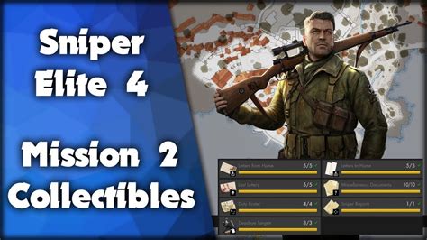 Sniper Elite 4 Mission 2 All Collectibles Locations Stone Eagles
