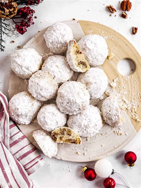 melt in your mouth pecan snowball cookies savory nothings