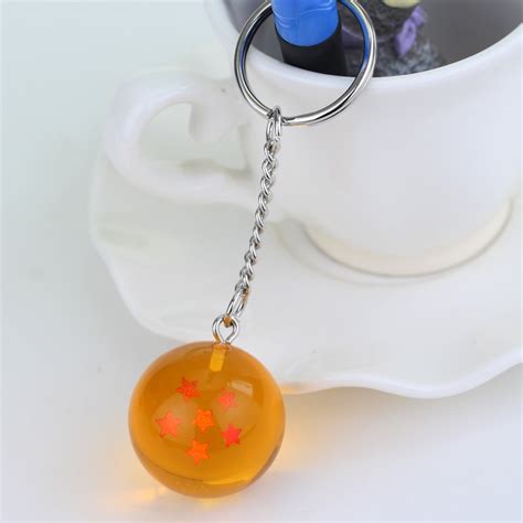 2017 anime dragon ball z 7 stars balls 2.7cm pvc figures toys keychain pendant star dragon ball z keyring cartoon fans collection new gifts for children. Anime Goku Dragon Ball Super Keychain 3D 1-7 Stars Cosplay Crystal Ball Key Chain Collection Toy ...