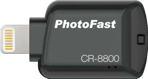 Best Buy: PhotoFast Lightning microSD™ Card Reader Black CR8800BK