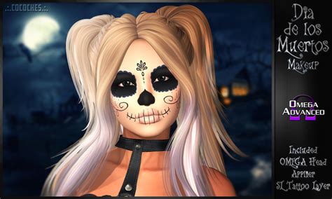 Second Life Marketplace Cocoches Dia De Los Muertos Makeup