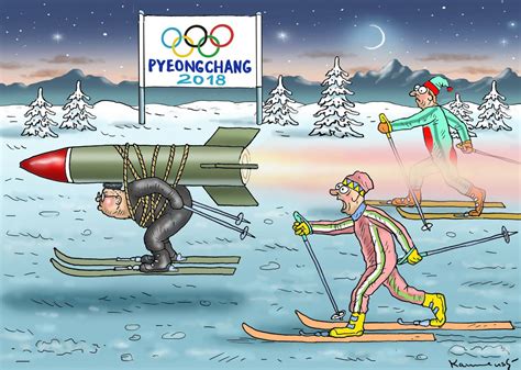 Cartoons Winter Olympics In The Spotlight