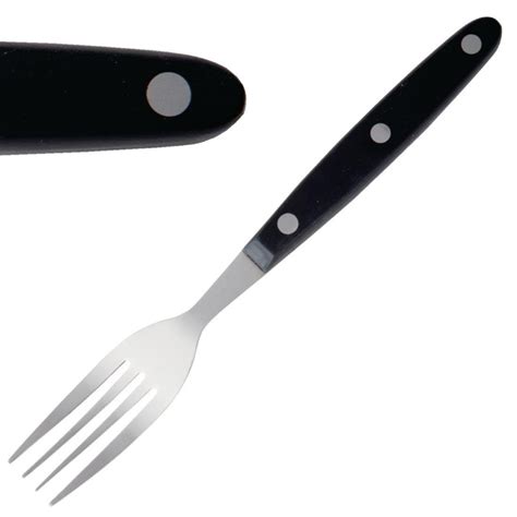 Olympia Steak Forks Black Handle C135 Next Day Catering